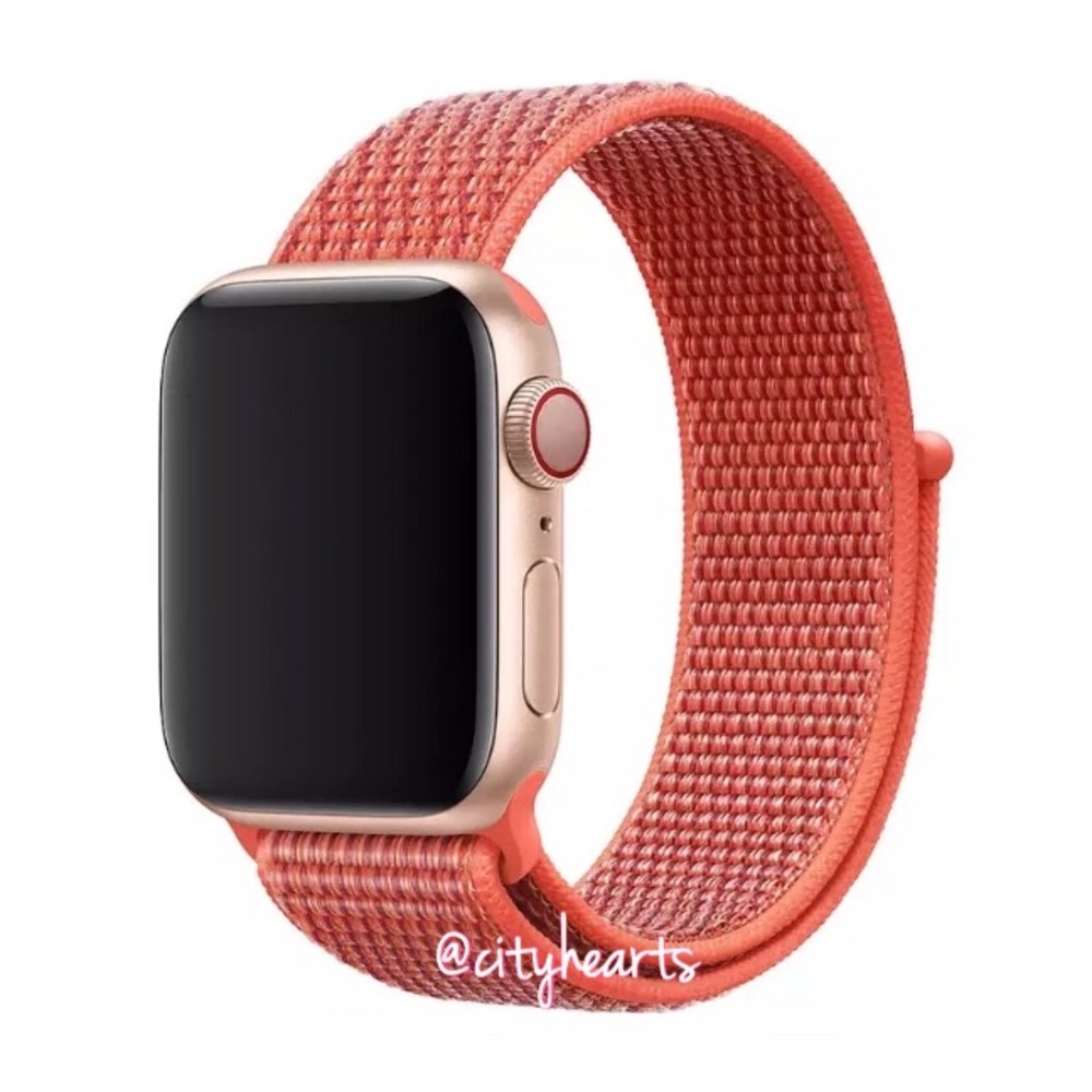 NEW Nectarine Orange Apple Watch Sport Loop Band